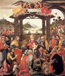 Domenico Ghirlandaio, A pásztorok hódolata. 1485. Spedale degli Innocenti, Firenze
