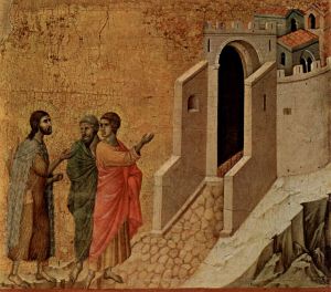 Duccio di Buoninsegna, Emmausz. 1308-1311, Siena, Museo dell'Opera del Duomo